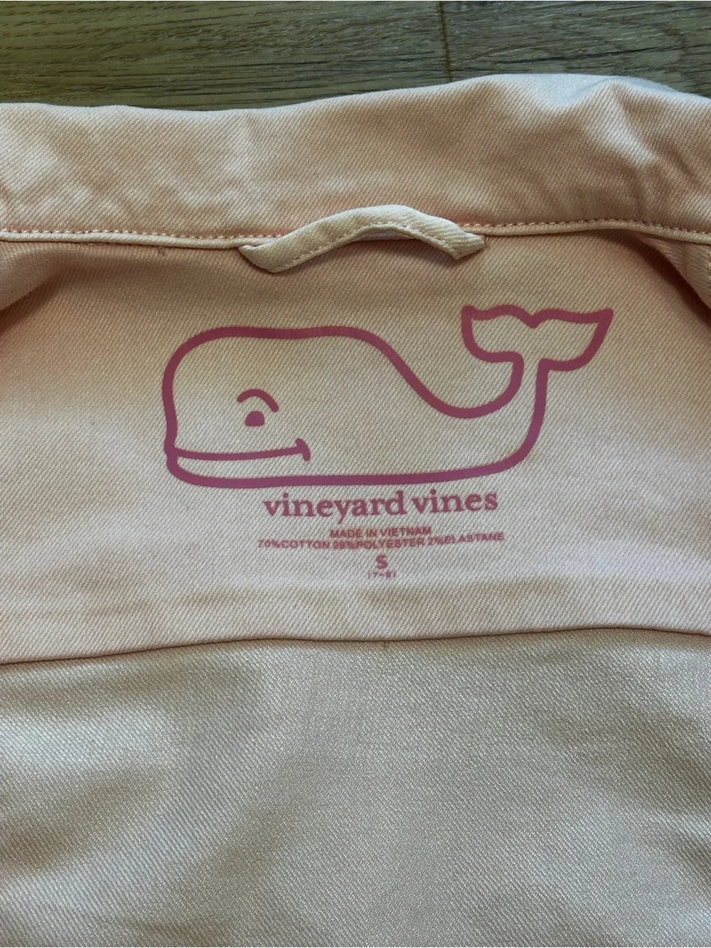 Vineyard Vines Pastel Pink Denim Jacket